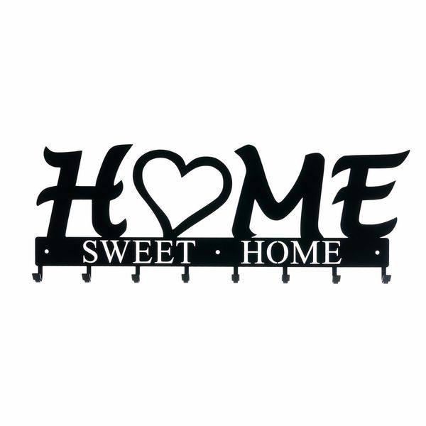 Wieszak ścienny Home Sweet Home czarny zdjęcie 3