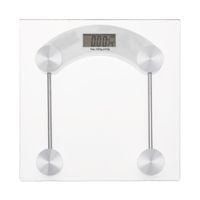 Waga łazienkowa Silvia 30x30cm cyfrowa szkło hartowane LCD termometr 180 kg