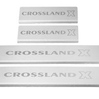 Listwa progowa OPEL/VAUXHALL CROSSLAND X Stal nierdzewna 304 mat 4szt