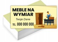 Wizytówki firmowe reklamowe 200 szt różne wzory MEBLE NA WYMIAR