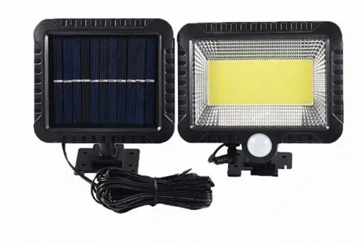 Halogen LAMPA SOLARNA Z CZUJNIKIEM RUCH I ZMIERZCHU 100 LED mocna zdjęcie 11