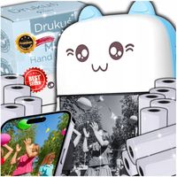 DRUKUŚ MINI DRUAKRKA TERMICZNA PRZENOŚNA DO ZDJĘĆ + 11 ROLEK