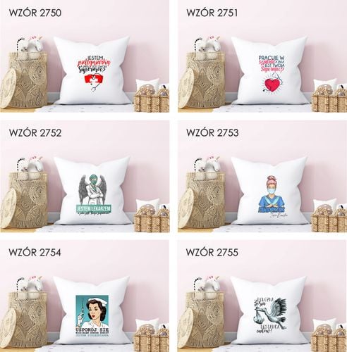 Poduszka z nadrukiem PREZENT dla PIELĘGNIARKI na Arena.pl