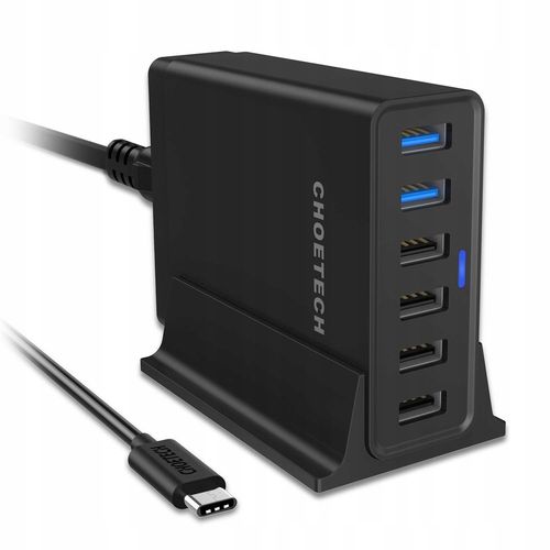 ŁADOWARKA BIUROWA 6XUSB QUICK CHARGE SZYBKA 50W na Arena.pl
