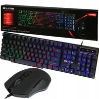ZESTAW BLOW GAMING KLAWIATURA + MYSZ DLA GRACZY LED RGB PODŚWIETLANE