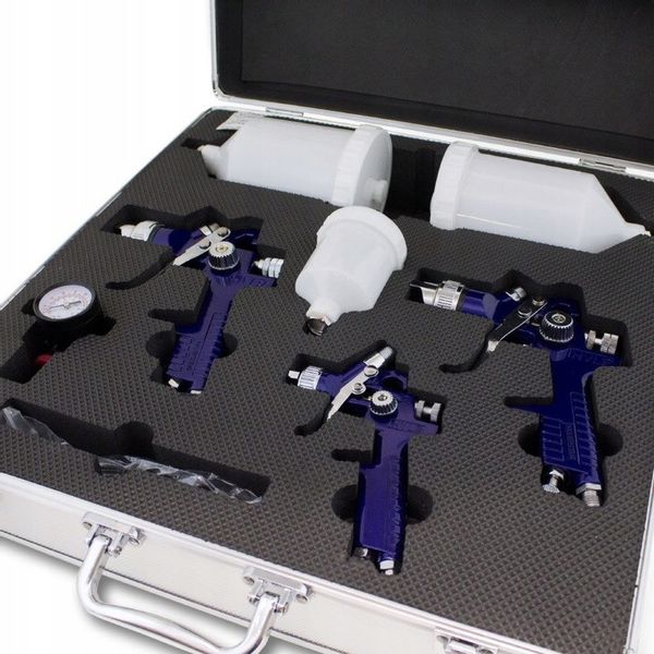 Pistolety Lakiernicze HVLP Natryskowe ZESTAW 3 szt zdjęcie 5