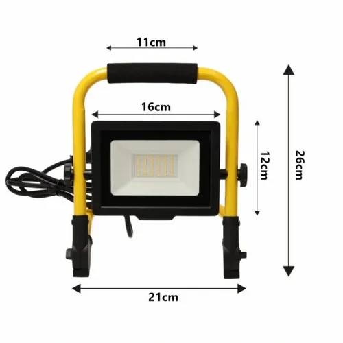 HALOGEN LED 50W Roboczy Budowlany IP65 z Uchwytem na Arena.pl