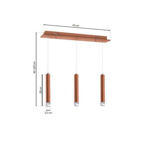 LAMPA WISZĄCA COPPER 15W LED | ML985 na Arena.pl