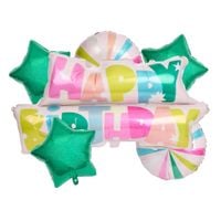 Zestaw balonów foliowych Happy Birthday Avec