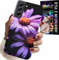 ETUI DO SAMSUNG GALAXY S22 PLUS - RÓŻOWA STOKROTKA KWIATY POKROWIEC CASE