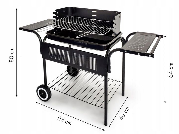 Grill węglowy Modern Home 53 x 34 cm zdjęcie 11