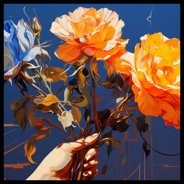 Plakat 70x70cm Żywy Uścisk zdjęcie 2