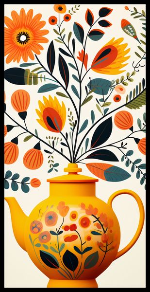 Plakat 50x100cm Bujna Herbata zdjęcie 2