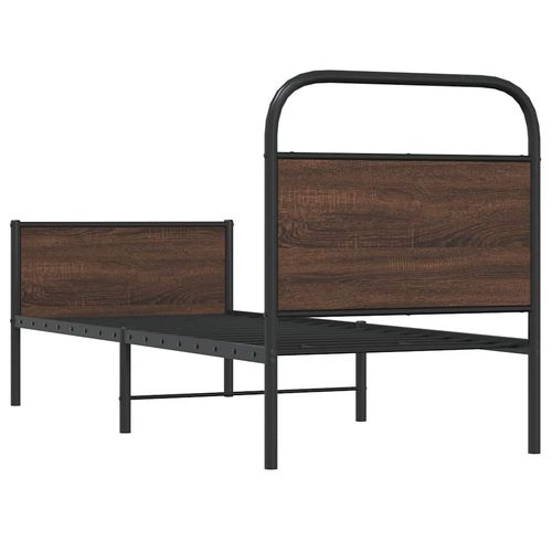 Łóżko bez materaca, 80x200 cm, brązowy dąb na Arena.pl