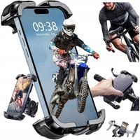 Uchwyt Rowerowy Na Telefon Uniwersalny 360° Antywstrząsowy Smartfon Solidny