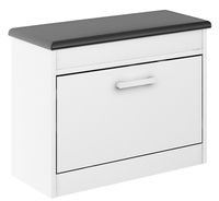 szafka na buty ALASKA 11 BIAŁA SZARA siedzisko schowkiem przedpokój