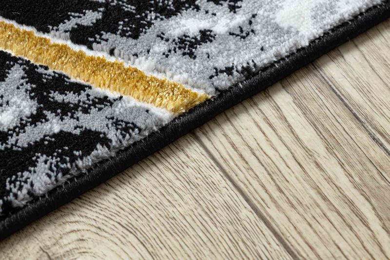 RUG/LU/MOSSE/HEXAGON/BLACK+GREY/80x200 zdjęcie 4