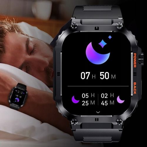 SMARTWATCH ZEGAREK MĘSKI ROZMOWY POLSKIE MENU PULS CIŚNIENIE POWIADOMIENIA na Arena.pl