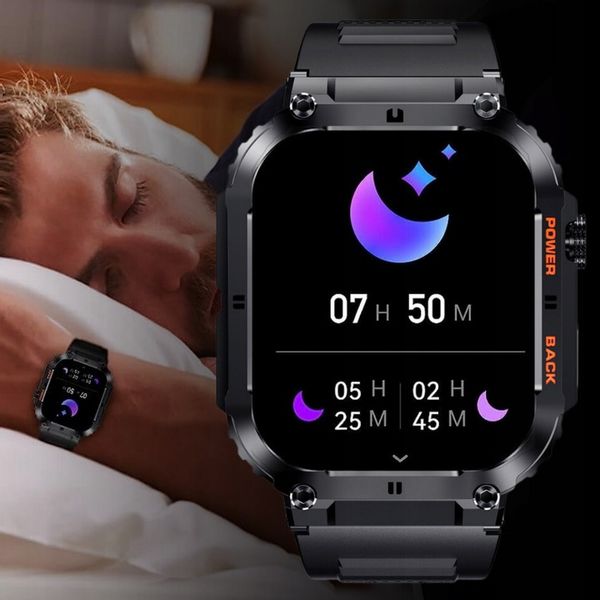 SMARTWATCH ZEGAREK MĘSKI ROZMOWY POLSKIE MENU PULS CIŚNIENIE POWIADOMIENIA zdjęcie 8