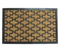 Wycieraczka BORKUM 60x40 cm kokosowa beżowa wzór fr1