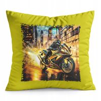 PODUSZKA ŻÓŁTA PREZENT - MOTOR MOTOCYKL