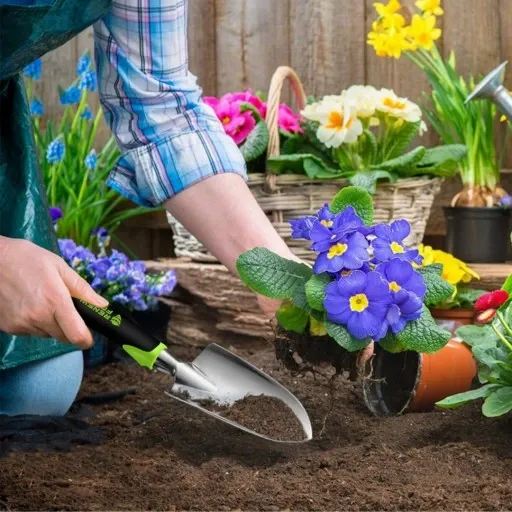 ZESTAW 5 SZTUK NARZĘDZIA DO OGRODU KOMPLET OGRODNIKA zdjęcie 9