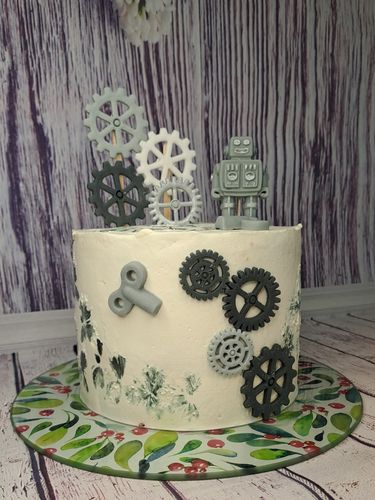Zestaw na tort Robot + koła zębate na Arena.pl