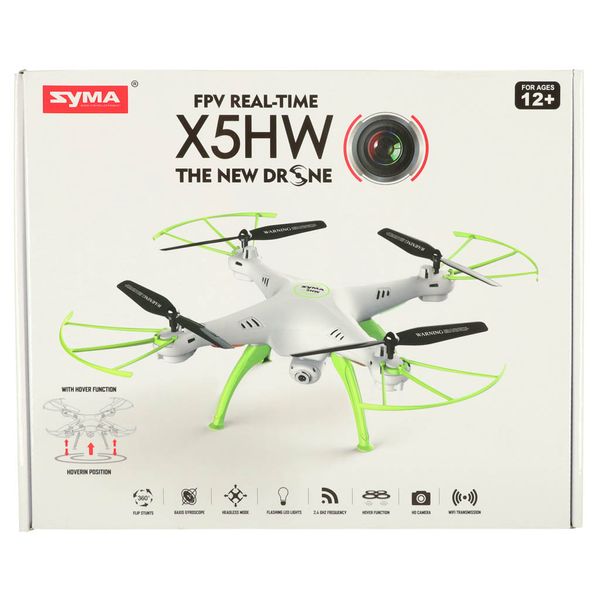 Dron RC Syma X5HW kamera FPV WiFi 2,4GHz biały zdjęcie 9
