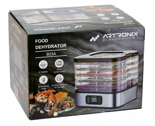 SUSZARKA SPOŻYWCZA DO ŻYWNOŚCI GRZYBÓW ZIÓŁ OWOCÓW WARZYW TIMER! 400W na Arena.pl