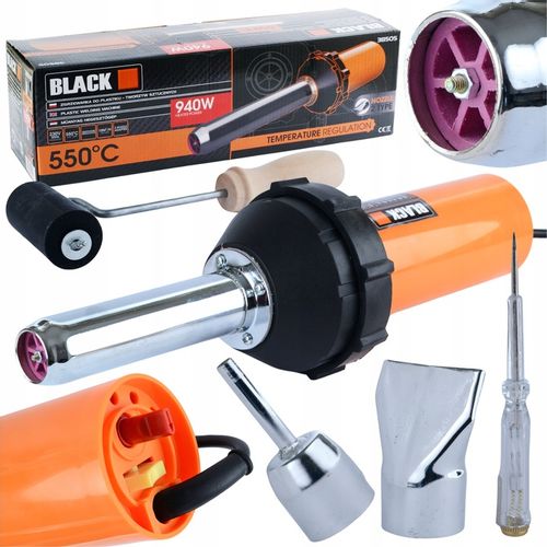 SPAWARKA ZGRZEWARKA OPALARKA DO PLASTIKU I PLANDEK 940W BLACK na Arena.pl