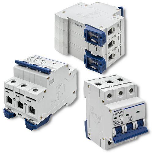 Qoltec Wyłącznik nadprądowy B63 | Bezpiecznik | AC | 63A | 3P na Arena.pl