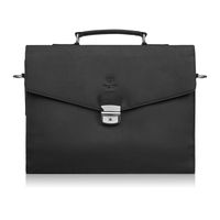 męska skórzana aktówka czarna na dokumenty teczka