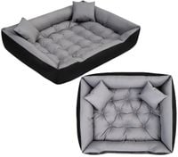 legowisko dla psa kojec ecco 130x105 cm wodoodporne szare