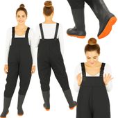 Spodnie wędkarskie wodery gumowce robocze rozmiar 45 czarny