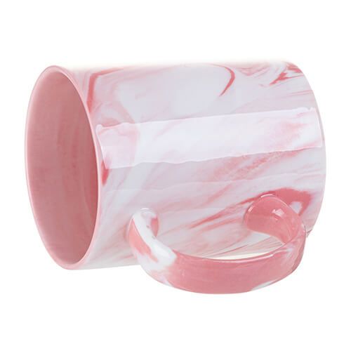 Kubek 330 ml do sublimacji - różowy marmur zdjęcie 4
