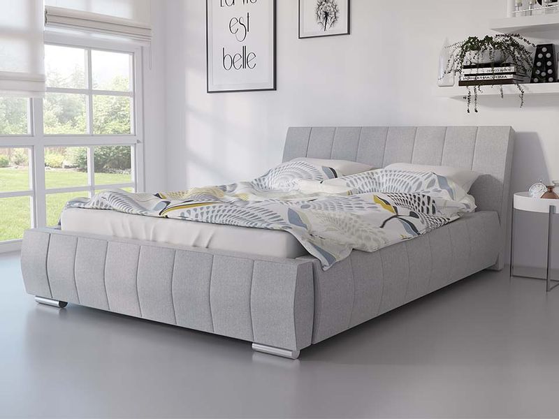 DUŻE ŁÓŻKO DO SYPIALNI 180X200 Z POKEMNIKIEM NA POŚCIEL zdjęcie 3