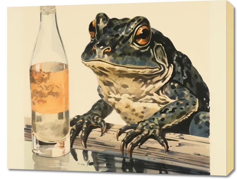 Obraz 90x70cm Refleksje Błotniaka zdjęcie 1