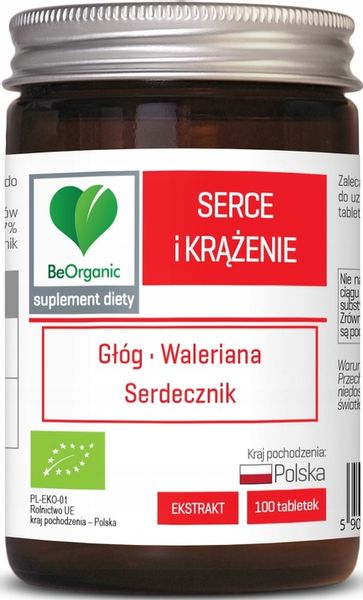 Serce i Krążenie BIO 500mg 100tab. GŁÓG SERDECZNIK zdjęcie 1
