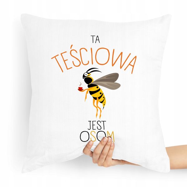 Poduszka Dla Teściowej Ta Teściowa Jest Osom Z Nadrukiem Ze Zdjęciem zdjęcie 1