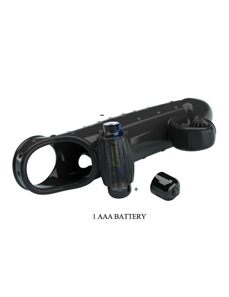 Pretty Love - Romance - Vibrating Penis Sleeve Black zdjęcie 9
