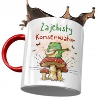 Kubek Czerwony Dla Konserwatora Żajebisty Prezent Z Nadrukiem Ze Zdjęciem