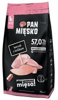 Hipoalergiczna karma dla kociąt Pan Mięsko kurczak/królik, Chrupki XS 1,6kg