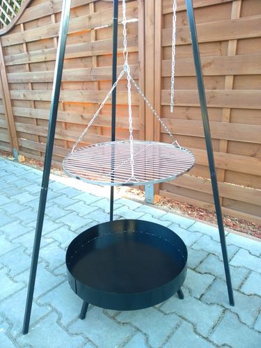 GRILL OGRODOWY WISZĄCY TRÓJNÓG PALENISKO WĘGLOWY 5 na Arena.pl