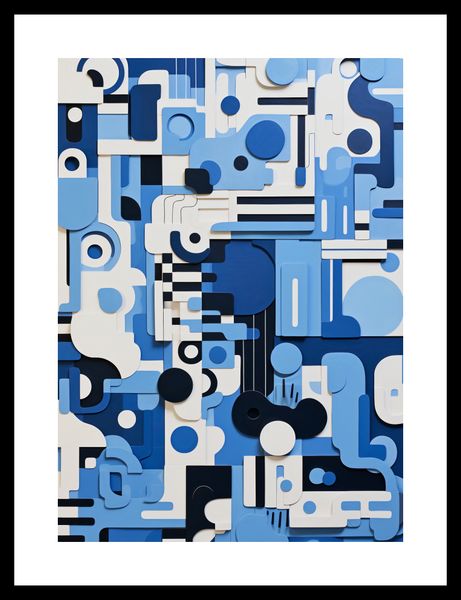 Plakat 25x35cm Niebieski Labirynt zdjęcie 3