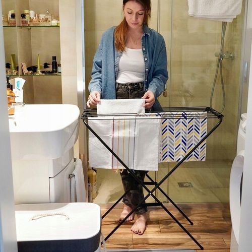 MAŁA SUSZARKA NA PRANIE stojąca balkonowa suszarka na ubrania DO DOMU na Arena.pl