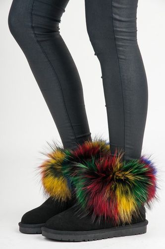 SKÓRZANE MUKLUKI MULTICOLOR Rozmiar - 36 na Arena.pl