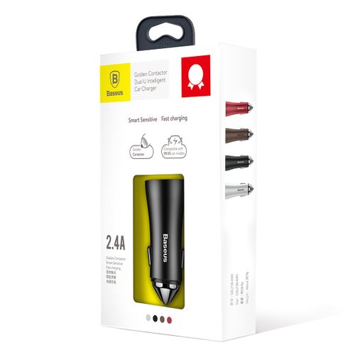 ŁADOWARKA SAMOCHODOWA 2XUSB BASEUS FASTCHARGE 2,4A na Arena.pl