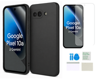 Etui do GOOGLE PIXEL 10A czarny case matowy pokrowiec + folia ochronna TPU