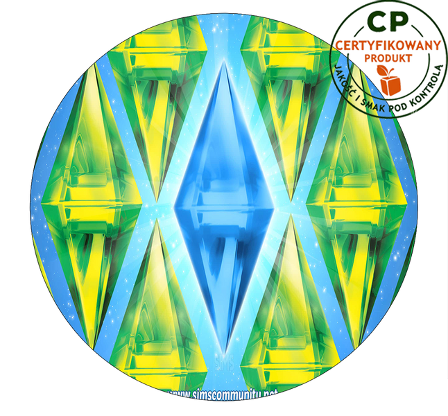 Opłatek na tort Sims zdjęcie 1