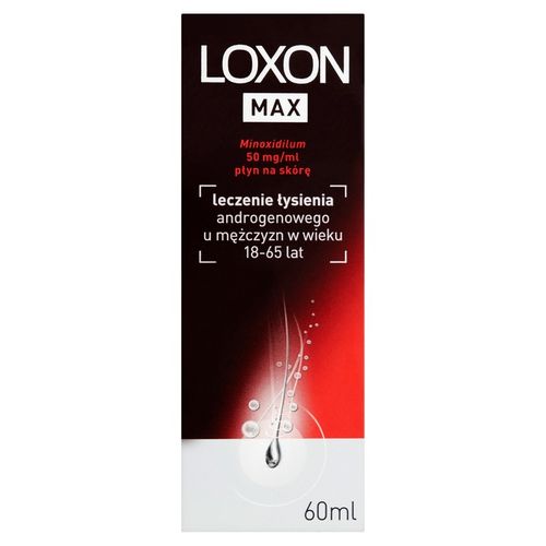 Loxon MAX płyn 5% przeciw wypadaniu włosów 50mg/ml na Arena.pl